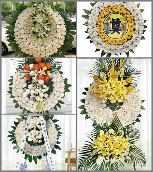 湖南永州祁阳县文明镇龙江桥村花圈速递
